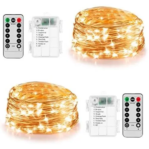 Koxly 2 Pack 20ft 60 Led Fairy Lights with Remote Timer Waterproof Christmas Decor Battery Operated Twinkle Firefly Lights for Bedroom, Garden, Easter, Party, Christmas Indoor and Outdoor Decorations Koxly 2 Pack 20ft 60 Led Fairy Lights with Remote Timer Waterproof Christmas Decor Battery Operated Twinkle Firefly Lights for Bedroom, Garden, Easter, Party, Christmas Indoor and Outdoor Decorations