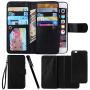 Urvoix For Apple iPhone 6 Plus / 6S Plus (5.5), Wallet Leather Flip Card Holder Case, 2 in 1 Detachable Magnetic Back Cover iPhone6 Plus / iPhone6S Plus (NOT for iphone6)