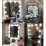 Hollywood Style Led Vanity Mirror Lights Kit with 10 Dimmable Light Bulbs for Makeup Dressing Table and Power Supply Plug in Lighting Fixture Strip, Vanity Mirror Light, White (No Mirror Included)