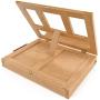 Arteza Wood Tabletop Easel, 13.38 x 10.25 x 2 Inch Portable Artist Easel Box, Adjustable Desk & Table Easel with Storage Drawer and Palette, for Painting, Drawing & Displaying Artwork