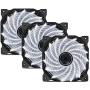 uphere 3-Pack Long Life Computer Case Fan 120mm Cooling Case Fan for Computer Cases Cooling 15LED White,15W3-3