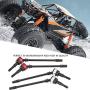 RC Car 4Pcs Drive Shaft, Metal Dog Bone CVD Drive Shaft for SCX10 RC Crawler RC Car Part Spare Parts Accessories Component