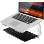 Orionstar Laptop Stand Portable Aluminum Laptop Riser Compatible with Apple Mac MacBook Air Pro 10 to 15.6 Inch Notebook Computer, Detachable Ergonomic Elevator Holder, Silver