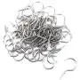 Yueton 50pcs Metal Screw-in Ceiling Hooks Cup Hooks (Nickel) Yueton 50pcs Metal Screw-in Ceiling Hooks Cup Hooks (Nickel)
