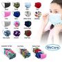 WeCare Kids Face Masks 50 Pack, Black, Individually Wrapped, Disposable, 3 Ply