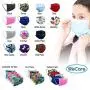 WeCare Kids Face Masks 50 Pack, Black, Individually Wrapped, Disposable, 3 Ply