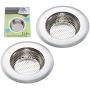 Fengbao 2PCS Kitchen Sink Strainer - Stainless Steel, Large Wide Rim 4.5'' Diameter