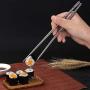 HuaLan Metal Alloy Chopsticks Stainless Steel Lightweight Chopsticks 5 Pairs Gift Set