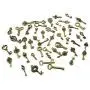 Pack of 50 Pieces Antique Bronze Vintage Petite Size Key Charms DIY Necklace Pendant for Handmade Jewelry Making-Petite Size Pack of 50 Pieces Antique Bronze Vintage Petite Size Key Charms DIY Necklace Pendant for Handmade Jewelry Making-Petite Size