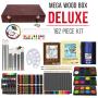 US Art Supply 162 Piece-Deluxe Mega Wood Box Art, Painting & Drawing Set that contains all the additional supplies you need to get started.