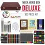 US Art Supply 162 Piece-Deluxe Mega Wood Box Art, Painting & Drawing Set that contains all the additional supplies you need to get started. US Art Supply 162 Piece-Deluxe Mega Wood Box Art, Painting & Drawing Set that contains all the additional supplies you need to get started.