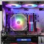 Vetroo L5 White Low Profile CPU Air Cooler for AMD Ryzen AM4/Intel LGA1200 115X w/ 5 Heatpipes and 120mm Quiet PWM Fan