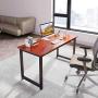 Coleshome Computer Desk 55 inch Modern Sturdy Office Desk Study Writing Desk for Home Office,Teak Coleshome Computer Desk 55 inch Modern Sturdy Office Desk Study Writing Desk for Home Office,Teak