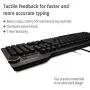 Das Keyboard 4 Professional Mechanical Keyboard for Mac - High Performance Clicky Tactile Feedback - Enhanced 104 Key Layout - Cherry MX Blue Switches - Oversized Volume Knob - Two Port USB 3.0 - Full NKRO