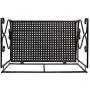 Microwave Stand Metal Microwave oven Shelf Rack DoubleWin Dish Rack Kitchen Organizer Counter Cabinet Storage Racks-Black