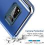LANYOS Compatible Samsung Galaxy Note 10+ Plus 5G Flip Case，Full Body Protection Translucent Electroplate Plating S-View Mirror Cover Built in Kickstand (6.8 inch 2019) (Silver)