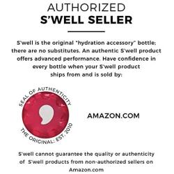 Swell Stainless Steel Water Bottle - 25 Fl Oz - Rowboat Red - Triple-Layered Vacuum-Insulated Containers Keeps Drinks Cold for 48 Hours and Hot for 24 - BPA-Free - Perfect for the Go