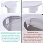 Bidet Attachment - SAMODRA Non-electric Cold Water Bidet Toilet Seat Attachment with Pressure Controls,Retractable Self-cleaning Dual Nozzles for Frontal & Rear Wash - Black