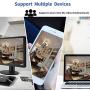 OHWOAI 【2021 Update.Audio】 Security Camera System Wireless, 1TB Hard Drive Pre-Install 8 Channel 1080P NVR, 8PCS 1080P 2.0MP CCTV WI-FI IP Cameras for Homes, HD Surveillance Video Security System.