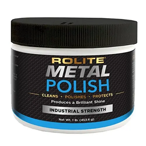 Rolite - RMP1# Metal Polish Paste - Industrial Strength Scratch Remover and Cleaner, Polishing Cream for Aluminum, Chrome, Stainless Steel and Other Metals, Non-Toxic Formula, 1 Pound, 1 Pack Rolite - RMP1# Metal Polish Paste - Industrial Strength Scratch Remover and Cleaner, Polishing Cream for Aluminum, Chrome, Stainless Steel and Other Metals, Non-Toxic Formula, 1 Pound, 1 Pack