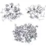 Outus 100 Pieces Stainless Steel Earrings Posts Flat Pad (2 Size) with 100 Pieces Earring Backs for Earring Making Findings, Total 200 Pieces Outus 100 Pieces Stainless Steel Earrings Posts Flat Pad (2 Size) with 100 Pieces Earring Backs for Earring Making Findings, Total 200 Pieces