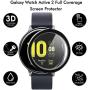 EZCO 3-Pack Screen Protector Compatible with Samsung Galaxy Watch Active 2 40mm / 44mm, Waterproof 3D Full Coverage Screen Protector Cover Shell Film Accessories for Galaxy Active 2 Smart Watch