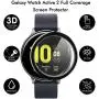 EZCO 3-Pack Screen Protector Compatible with Samsung Galaxy Watch Active 2 40mm / 44mm, Waterproof 3D Full Coverage Screen Protector Cover Shell Film Accessories for Galaxy Active 2 Smart Watch
