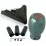 Shift Knob Boot Cover Combo Gunmetal Red Stitch 5-Speed Manual Transmission Shift Knob Boot Cover Combo Gunmetal Red Stitch 5-Speed Manual Transmission