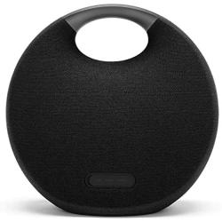 Harman Kardon Onyx Studio 6 Wireless Bluetooth Speaker - IPX7 Waterproof Extra Bass Sound System with Rechargeable Battery and Built-in Microphone - Black