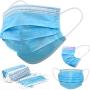Disposable Face Masks/Safety Masks - 50PCS - Blue - 3 Layers Protective Face Masks For Adults and Teens, Breathable Masks for Germ Protection, Anti-Dust Mask with Earloop for Personal Care