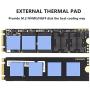 QIVYNSRY M.2 heatsink 2280 SSD Double-Sided Heat Sink with Thermal Silicone pad for PCIE NVME M.2 SSD or NGFF SATA M.2 SSD Black