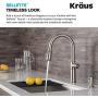 Kraus KPF-1682SFS Sellette Single Handle Pull-Down Kitchen Faucet, Spot Free Stainless Steel