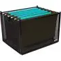 Hanging File Organizer Mesh Box - File Organizer Box Supports Letter Sized and Legal Sized Hanging Folders, Modern Black Metal Mesh Hanging File Crate, Collapsible File Organizer for Home or Office Hanging File Organizer Mesh Box - File Organizer Box Supports Letter Sized and Legal Sized Hanging Folders, Modern Black Metal Mesh Hanging File Crate, Collapsible File Organizer for Home or Office