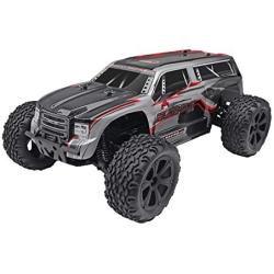 Redcat Racing Blackout XTE 1/10 Scale Electric Monster Truck with Waterproof Electronics, Silver/Red SUV