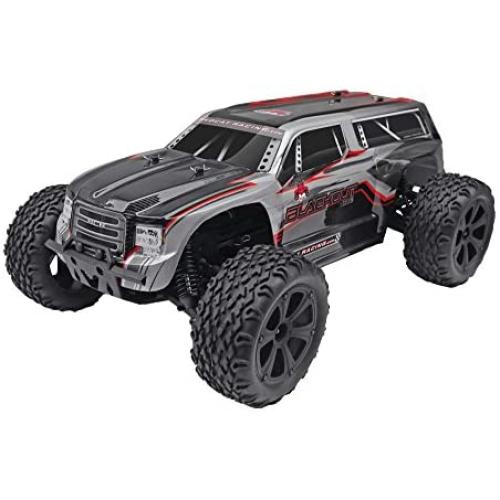 Redcat Racing Blackout XTE 1/10 Scale Electric Monster Truck with Waterproof Electronics, Silver/Red SUV