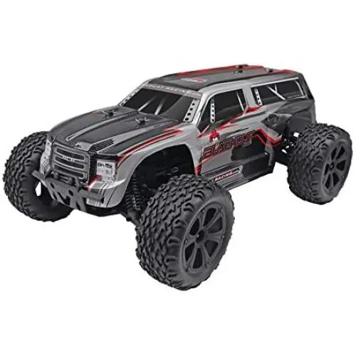 Redcat Racing Blackout XTE 1/10 Scale Electric Monster Truck with Waterproof Electronics, Silver/Red SUV Redcat Racing Blackout XTE 1/10 Scale Electric Monster Truck with Waterproof Electronics, Silver/Red SUV