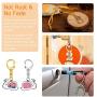 Roctee 100 Piece D Hook Keychain Hardware with Jump Rings, Metal Split Key Ring Clips with Chain for Craft Charm Making DIY (Silver & Gold)