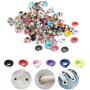 FAFAHOUSE 420 Set 3mm Metal Eyelets Mixed Colors Round Eyelet Grommets for Scrapbooking Card Making Leather Craft Shoes Clothes Paper Craf