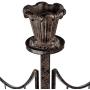 H Potter Large Iron Garden Trellis for Climbing Plants Patio Screen Deck Privacy Fence