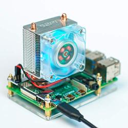 Yahboom Raspberry Pi ICE Tower Cooler RPI RGB Cooling Fan with 5mm Copper Tube & Raspberry Pi Heatsink