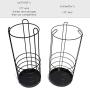 onSTAGE -Tall Umbrella Stand Holder-Large Black Iron Umbrella Rack for Home and Office Deco, Round Metal Umbrella Basket, Big Wire Entryway Storage for Canes Walking Sticks Umbrellas, Modern Simple