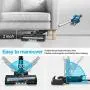 Cordless Vacuum Cleaner, 23Kpa 250W Brushless Motor Stick Vacume, Up to 45 Mins Max Runtime 2500mAh Rechargeable Battery, 5-in-1 Lightweight Handheld for Carpet Hard Floor Car Pet Hair, Blue-INSE S6 Cordless Vacuum Cleaner, 23Kpa 250W Brushless Motor Stick Vacume, Up to 45 Mins Max Runtime 2500mAh Rechargeable Battery, 5-in-1 Lightweight Handheld for Carpet Hard Floor Car Pet Hair, Blue-INSE S6