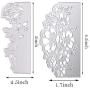 2 Pcs Metal Rose Shape Lace Die Cuts Embossing Stencils Mould for Card Scrapbooking and DIY Making Supplies