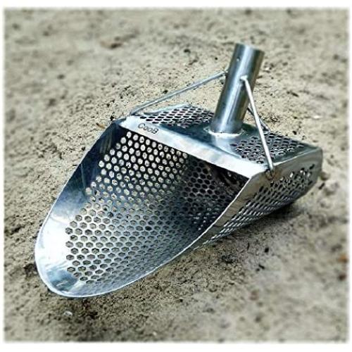 CooB Sand Scoop for Metal Detecting Hexagon 7 Beach Metal Detector Hunting Tool Stainless Steel