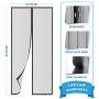 Flux Phenom Reinforced Magnetic Screen Door - Fits Doors up to 38 x 82 Inches (Black)