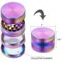 Grinder - 4 Pieces Zinc Alloy Pollen Rainbow Grinders Spice Grinder Colorful Metal Crusher with magnetic top (52mm(2inch)) Grinder - 4 Pieces Zinc Alloy Pollen Rainbow Grinders Spice Grinder Colorful Metal Crusher with magnetic top (52mm(2inch))