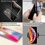 Magnetic Case for iPhone 7plus/8plus, [Anti Peeping Case with Screen Protector & Clear Back][Double Sided Tempered Glass] [Magnet Metal Bumper Frame] Anti-peep Case for iPhone 7plus/8plus