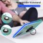 ANSIWEE Galaxy Note 20 6.7 Inch Case, Metal Ring Kickstand Work with Magnetic Car Mount Cover Reinforced Drop Protector Bumper Clear Hard Back Teal Cases Designed for Samsung Note 20（Blue Green）