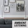 Sanus Adjustable Height Wireless Speaker Stands Designed for SONOS ONE, ONE SL, Play:1, and Play:3 - Tool-Free Height Adjust Up to 16'' with Built in Cable Management - Single White - WSSA1-W1