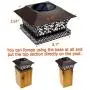Siedinlar Solar Post Lights Outdoor Deck Fence Cap Light Solar Powered Metal White LED Lighting Waterproof for Patio Garden Decoration 4x4 5x5 Wooden Posts Brown (2 Pack)